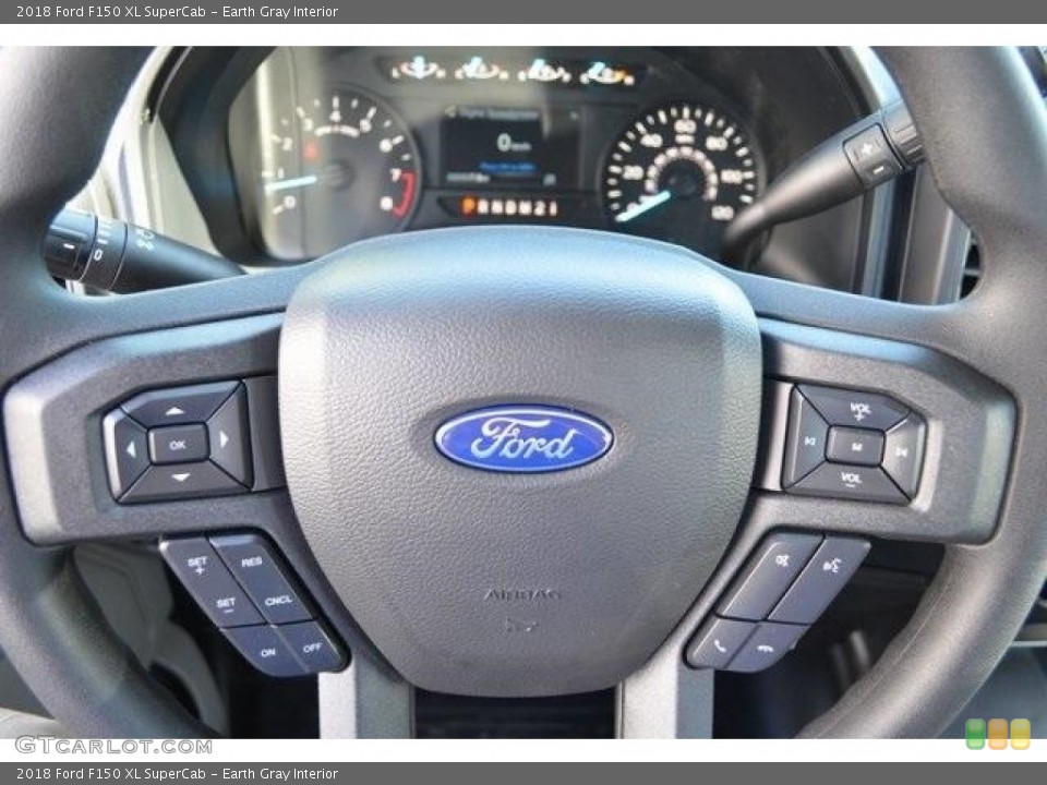 Earth Gray Interior Steering Wheel for the 2018 Ford F150 XL SuperCab #127199967