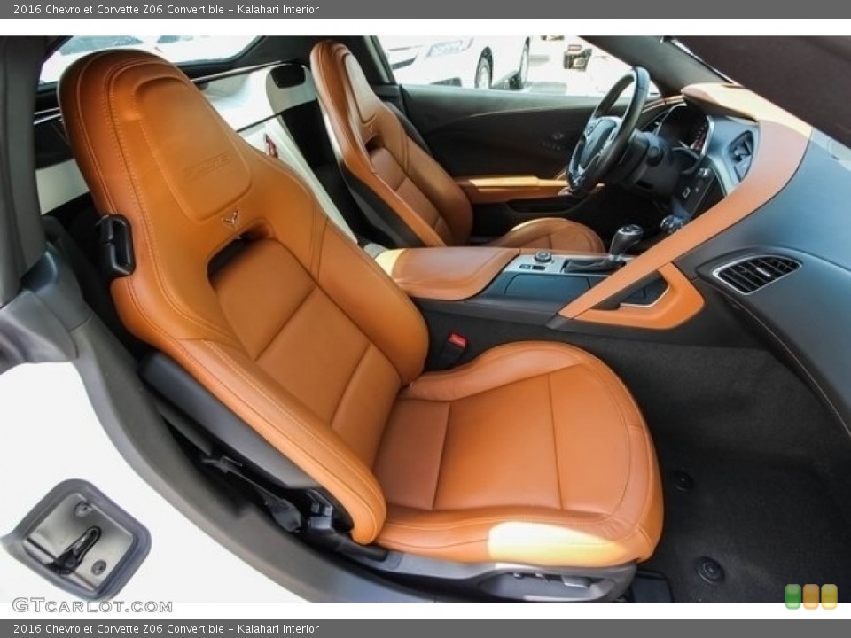 Kalahari Interior Front Seat for the 2016 Chevrolet Corvette Z06 Convertible #127200474