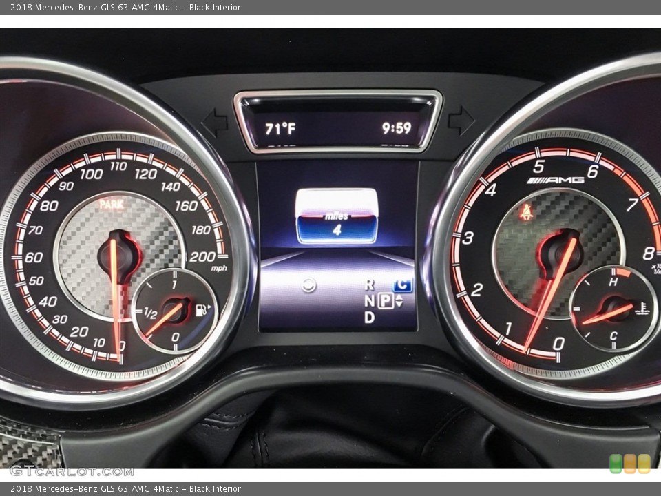 Black Interior Gauges for the 2018 Mercedes-Benz GLS 63 AMG 4Matic #127203324