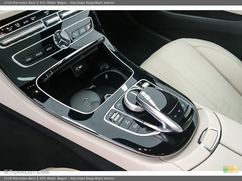 Macchiato Beige/Black Interior Controls for the 2018 Mercedes-Benz E 400 4Matic Wagon #127203768