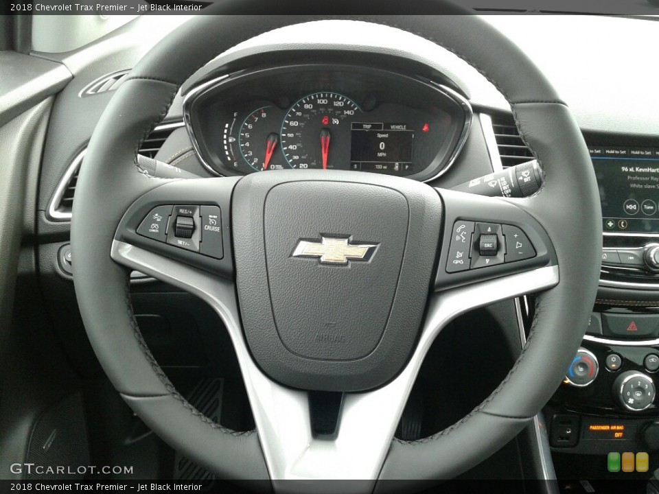 Jet Black Interior Steering Wheel for the 2018 Chevrolet Trax Premier #127207434