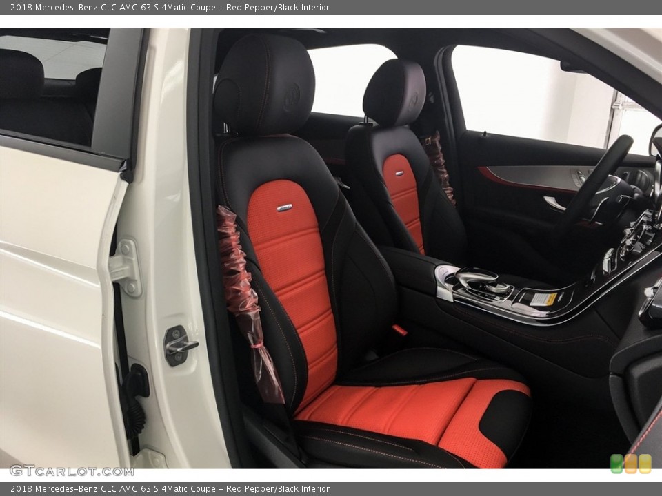Red Pepper/Black Interior Front Seat for the 2018 Mercedes-Benz GLC AMG 63 S 4Matic Coupe #127223532