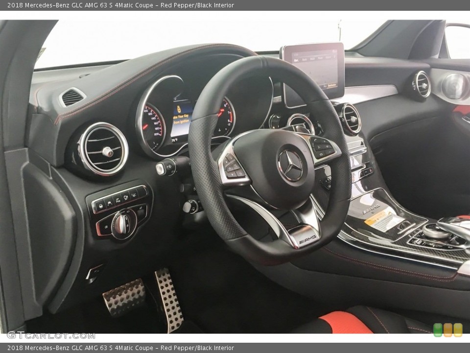 Red Pepper/Black Interior Dashboard for the 2018 Mercedes-Benz GLC AMG 63 S 4Matic Coupe #127223796