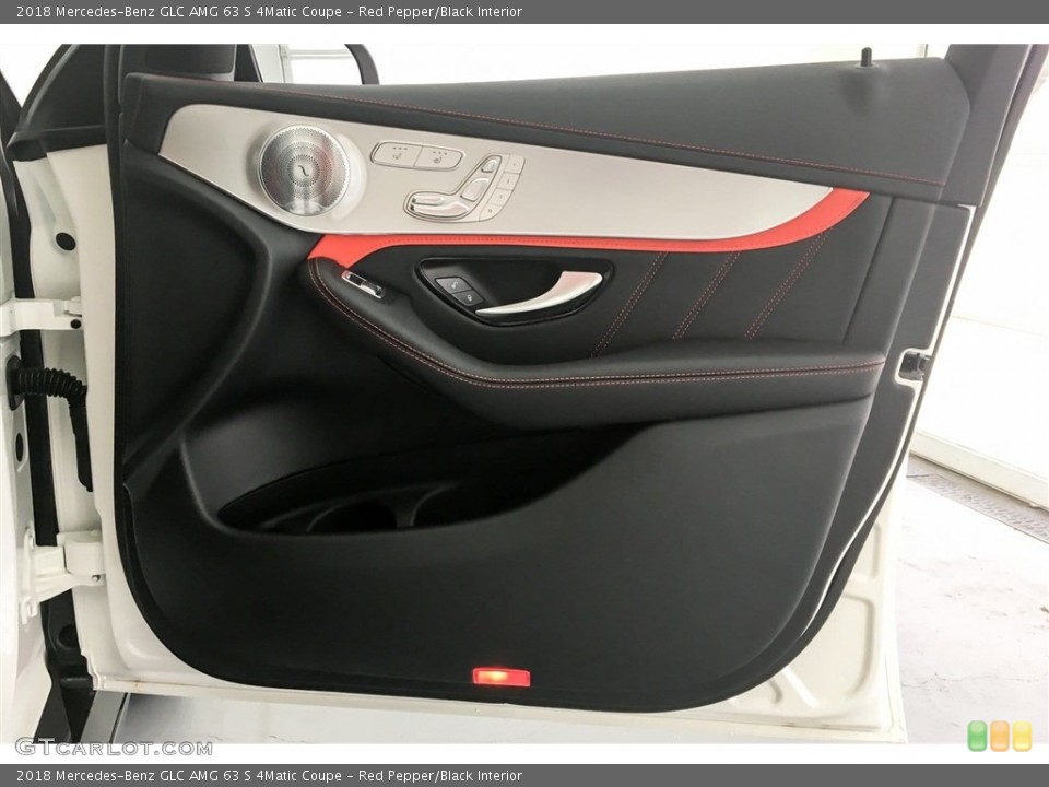 Red Pepper/Black Interior Door Panel for the 2018 Mercedes-Benz GLC AMG 63 S 4Matic Coupe #127223988