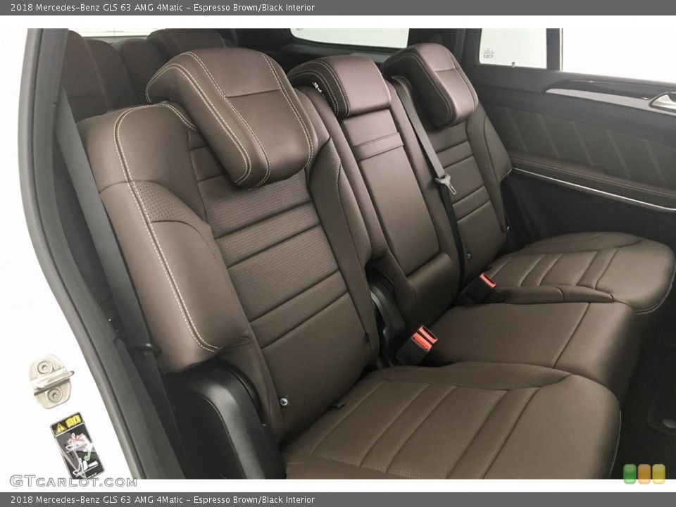 Espresso Brown/Black Interior Rear Seat for the 2018 Mercedes-Benz GLS 63 AMG 4Matic #127226076