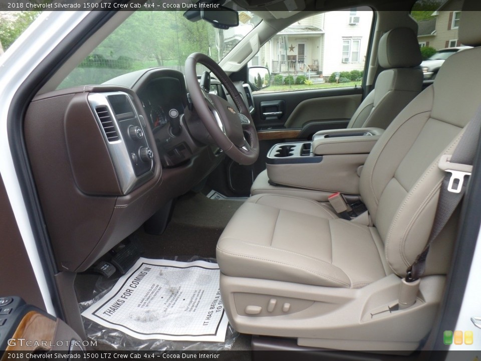 Cocoa Dune Interior Photo for the 2018 Chevrolet Silverado 1500 LTZ Crew Cab 4x4 #127229382