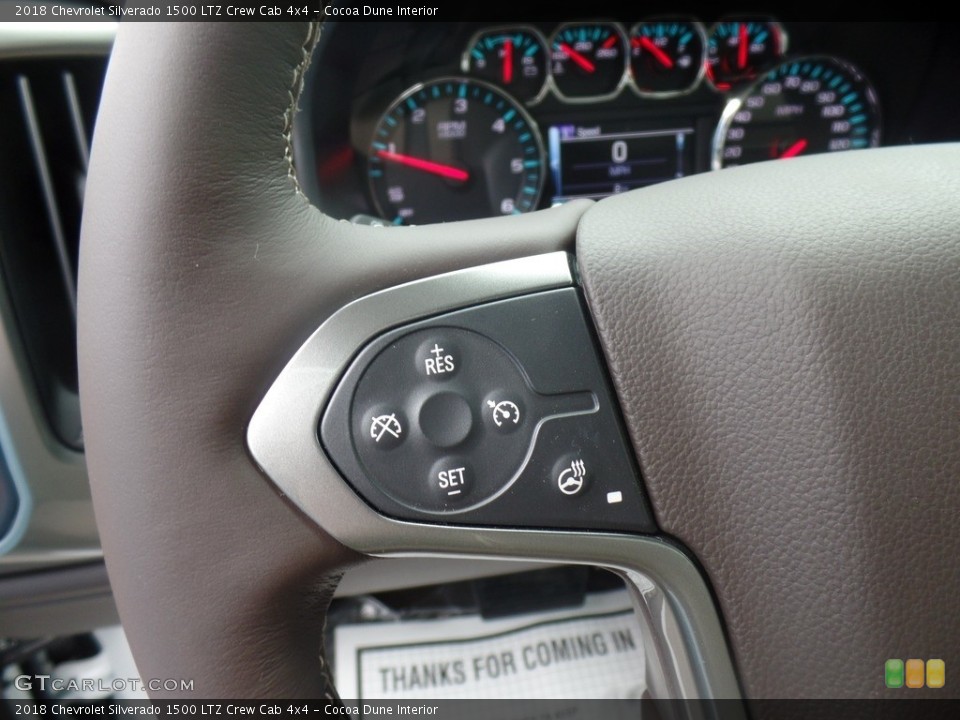 Cocoa Dune Interior Controls for the 2018 Chevrolet Silverado 1500 LTZ Crew Cab 4x4 #127229451