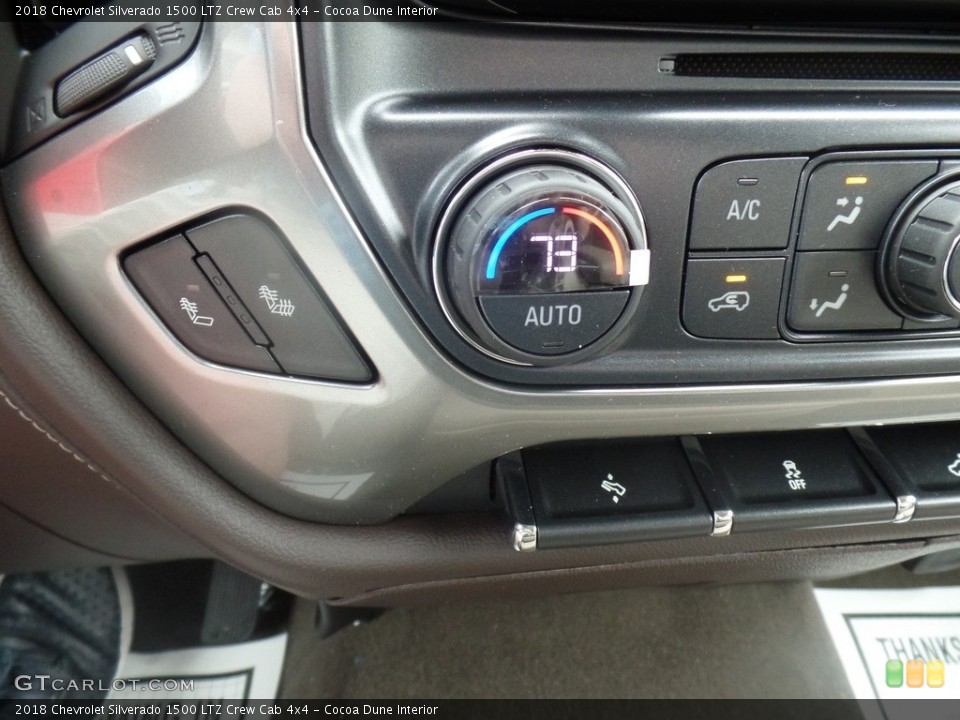 Cocoa Dune Interior Controls for the 2018 Chevrolet Silverado 1500 LTZ Crew Cab 4x4 #127229538