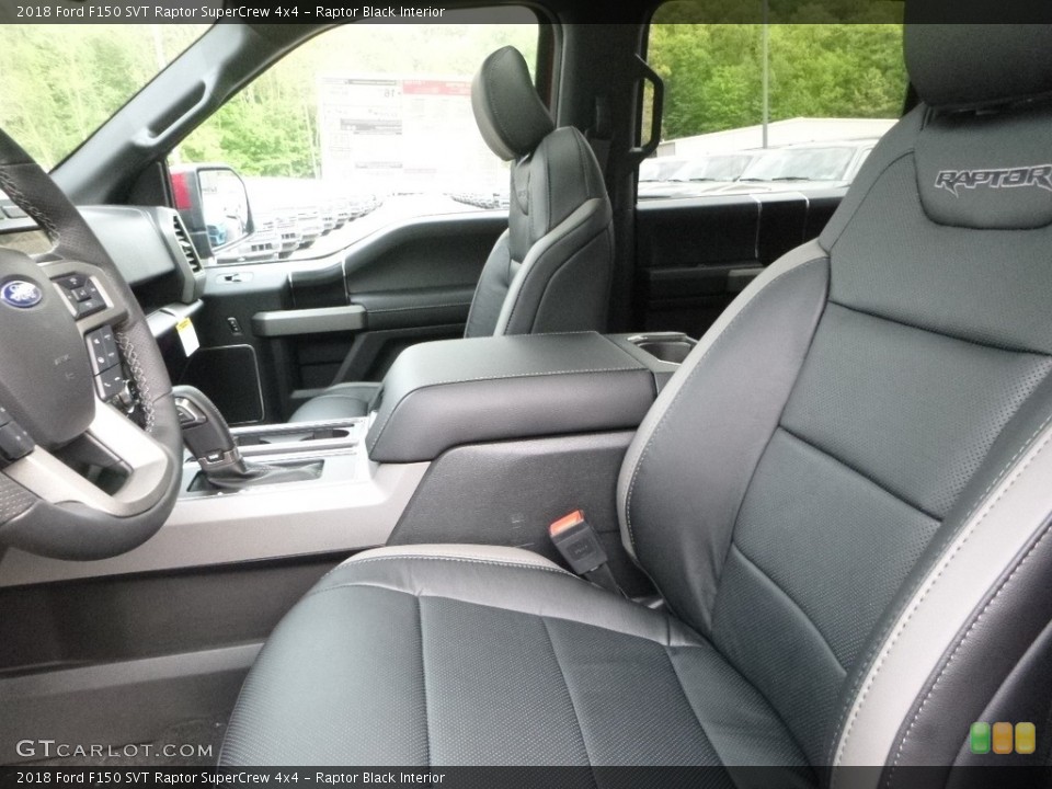 Raptor Black Interior Front Seat for the 2018 Ford F150 SVT Raptor SuperCrew 4x4 #127229586