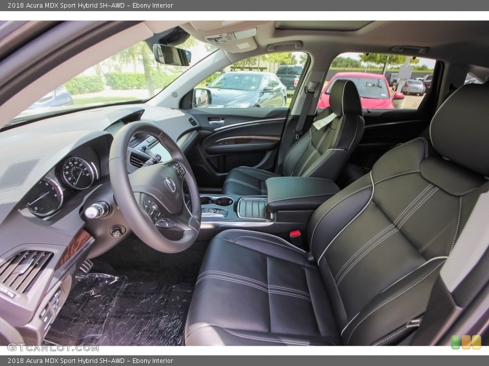 Ebony Interior Front Seat for the 2018 Acura MDX Sport Hybrid SH-AWD #127230273