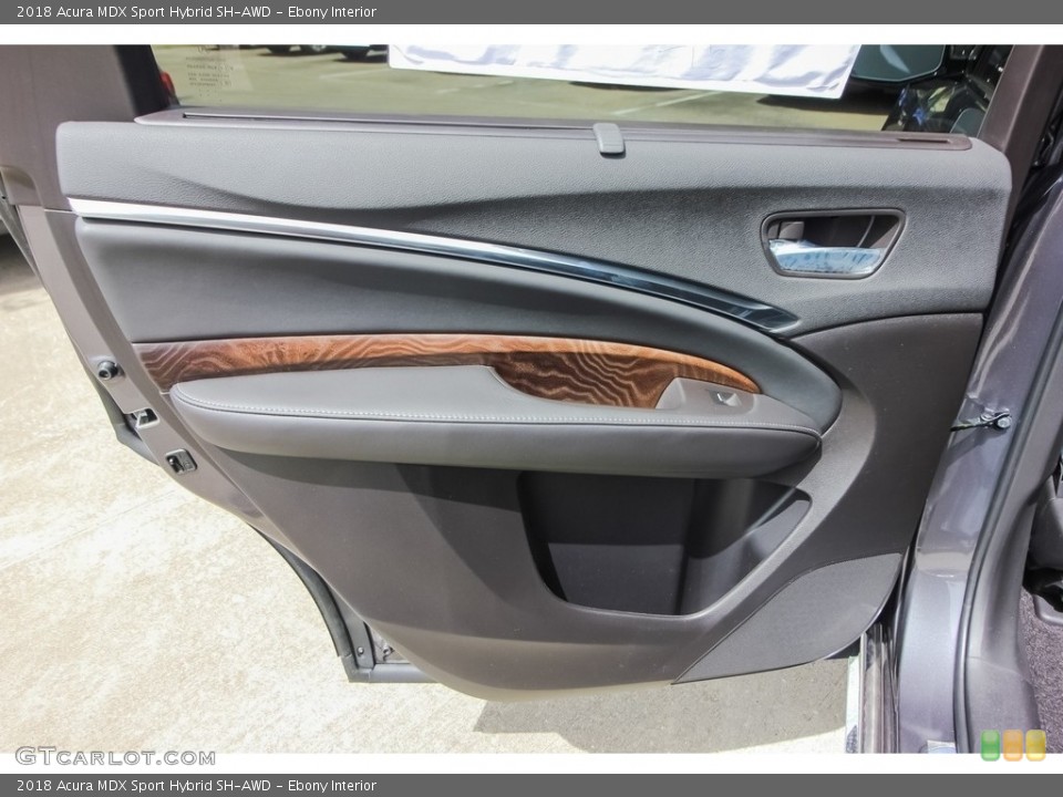 Ebony Interior Door Panel for the 2018 Acura MDX Sport Hybrid SH-AWD #127230281
