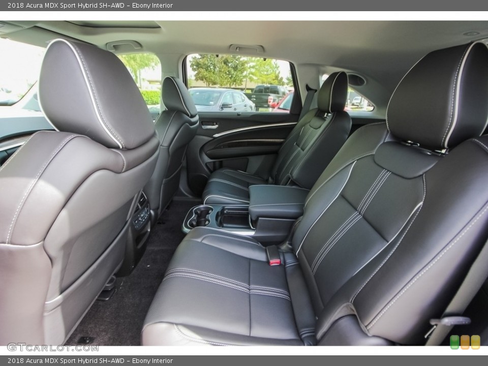 Ebony Interior Rear Seat for the 2018 Acura MDX Sport Hybrid SH-AWD #127230285