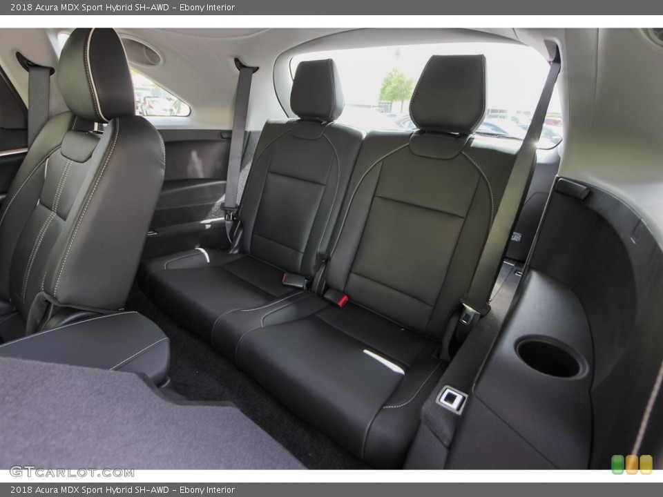 Ebony Interior Rear Seat for the 2018 Acura MDX Sport Hybrid SH-AWD #127230291