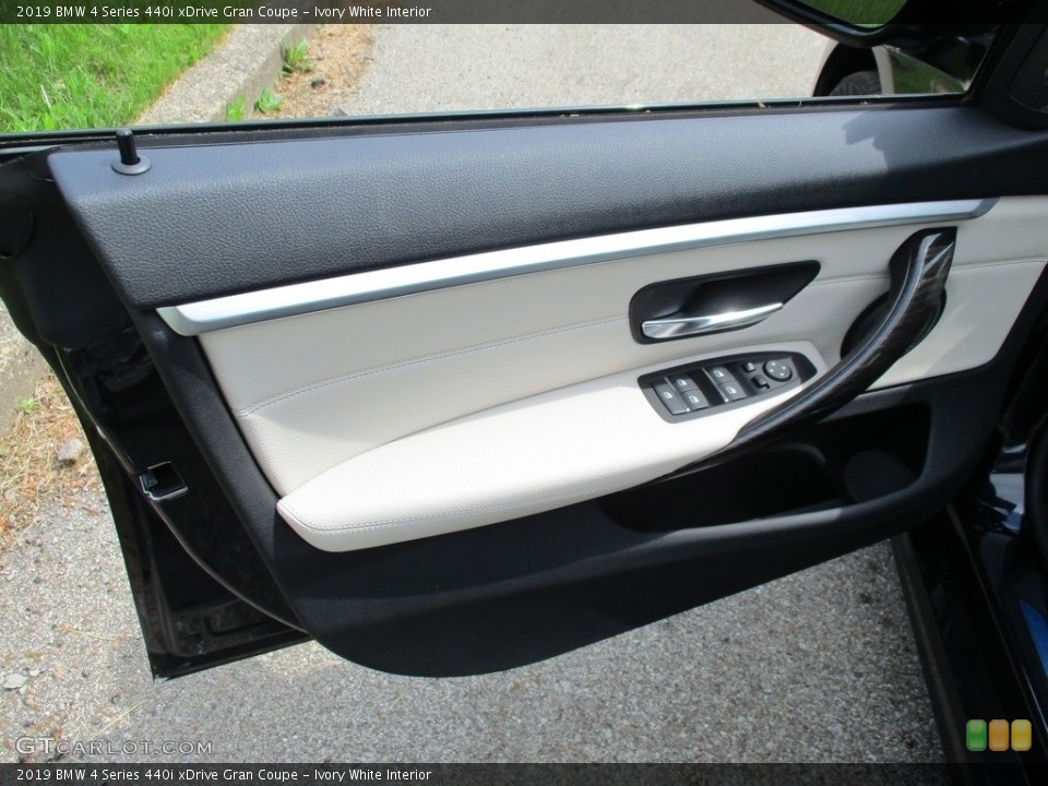 Ivory White Interior Door Panel for the 2019 BMW 4 Series 440i xDrive Gran Coupe #127232980