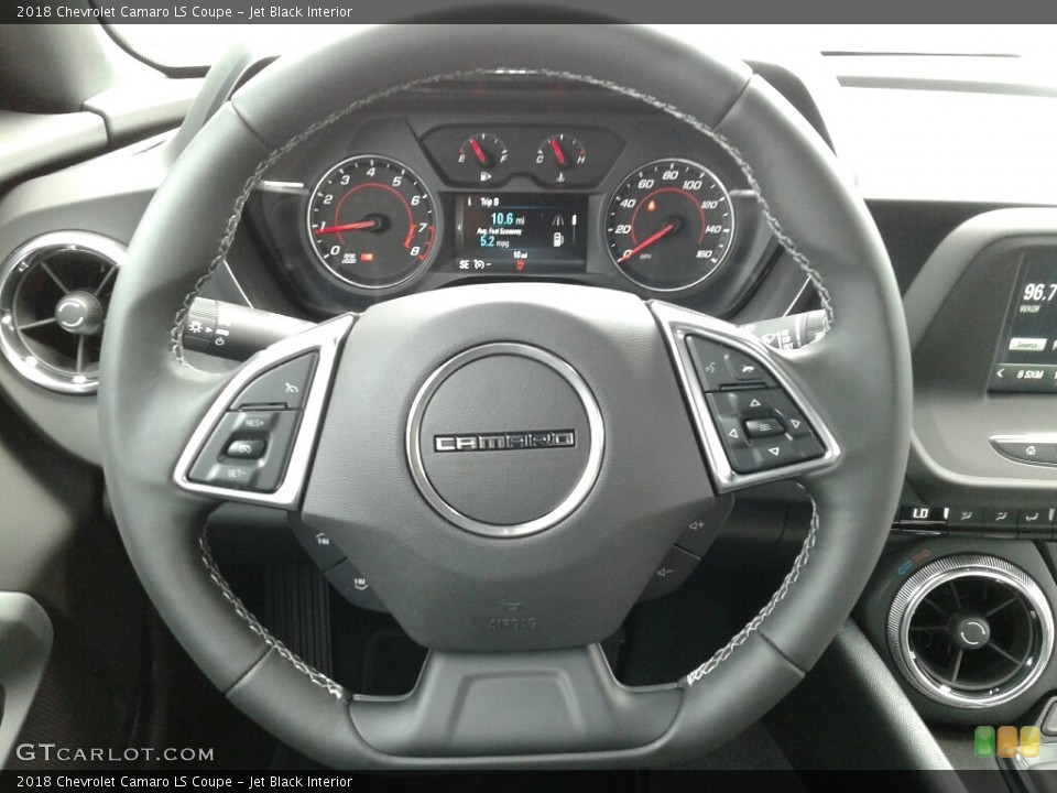 Jet Black Interior Steering Wheel for the 2018 Chevrolet Camaro LS Coupe #127233280