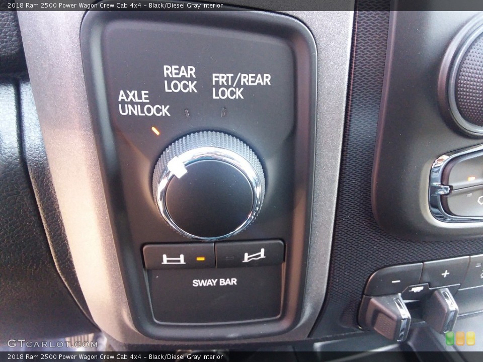 Black/Diesel Gray Interior Controls for the 2018 Ram 2500 Power Wagon Crew Cab 4x4 #127235281
