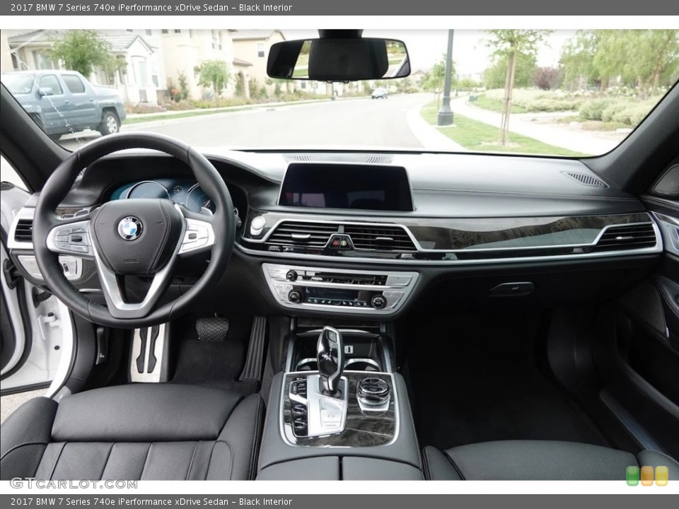 Black Interior Dashboard for the 2017 BMW 7 Series 740e iPerformance xDrive Sedan #127239196