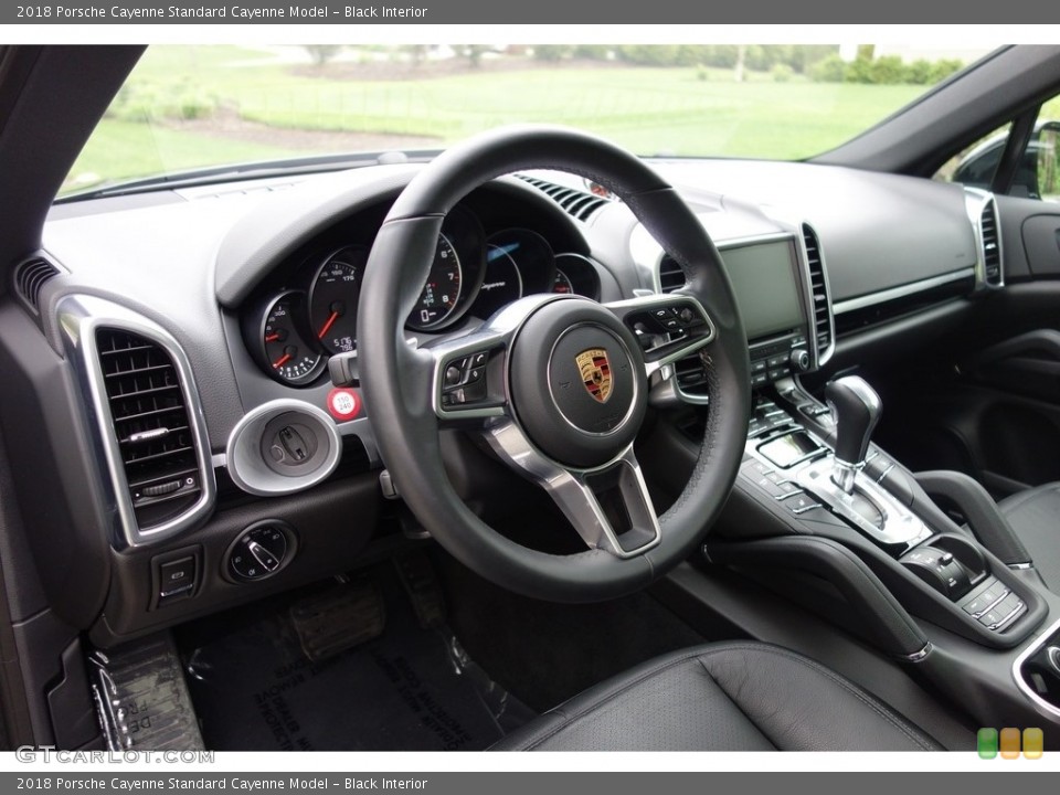 Black Interior Steering Wheel for the 2018 Porsche Cayenne  #127239217