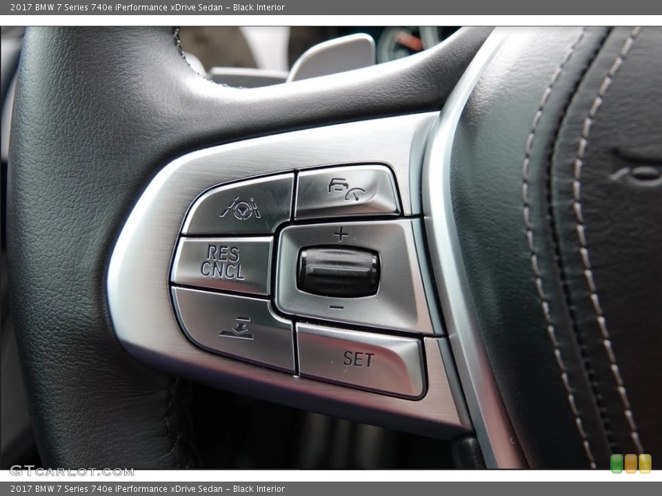 Black Interior Steering Wheel for the 2017 BMW 7 Series 740e iPerformance xDrive Sedan #127239373