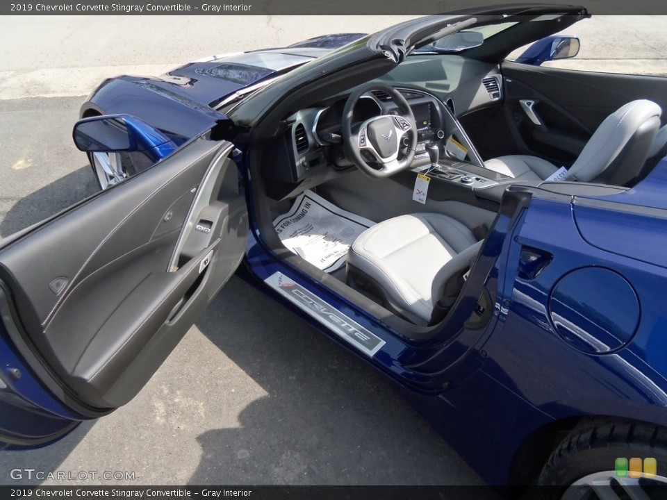 Gray Interior Front Seat for the 2019 Chevrolet Corvette Stingray Convertible #127241074