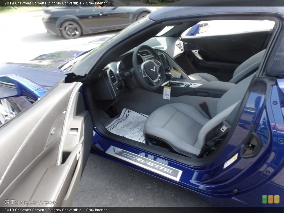 Gray Interior Front Seat for the 2019 Chevrolet Corvette Stingray Convertible #127241251
