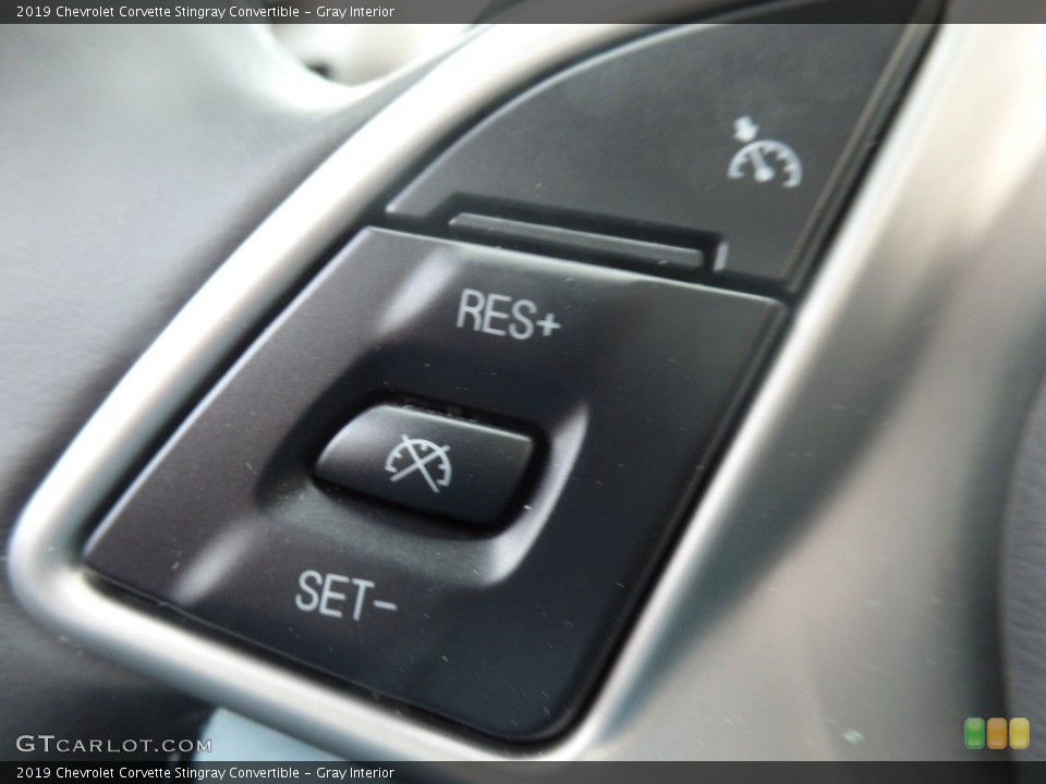 Gray Interior Controls for the 2019 Chevrolet Corvette Stingray Convertible #127241446
