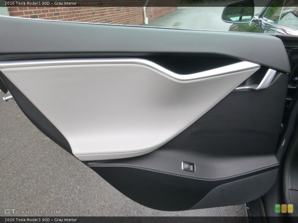 Gray Interior Door Panel for the 2016 Tesla Model S 90D #127245013