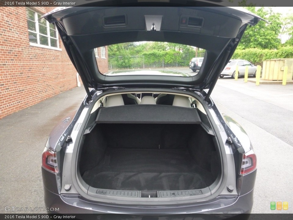 Gray Interior Trunk for the 2016 Tesla Model S 90D #127245109