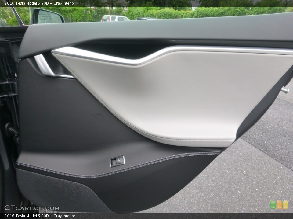 Gray Interior Door Panel for the 2016 Tesla Model S 90D #127245160