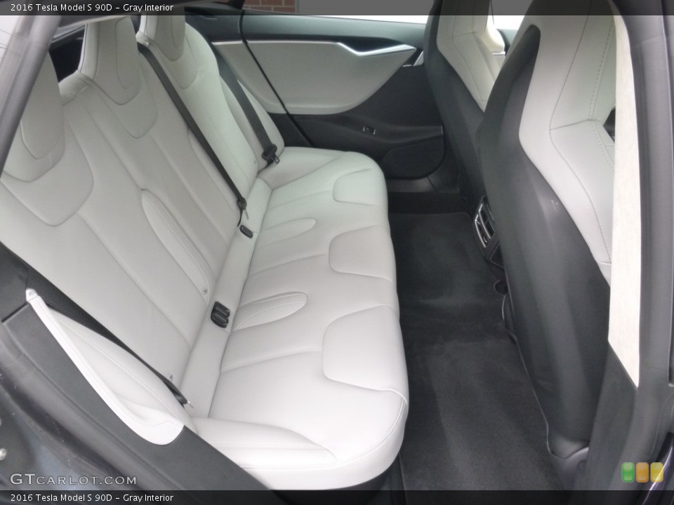 Gray Interior Rear Seat for the 2016 Tesla Model S 90D #127245208