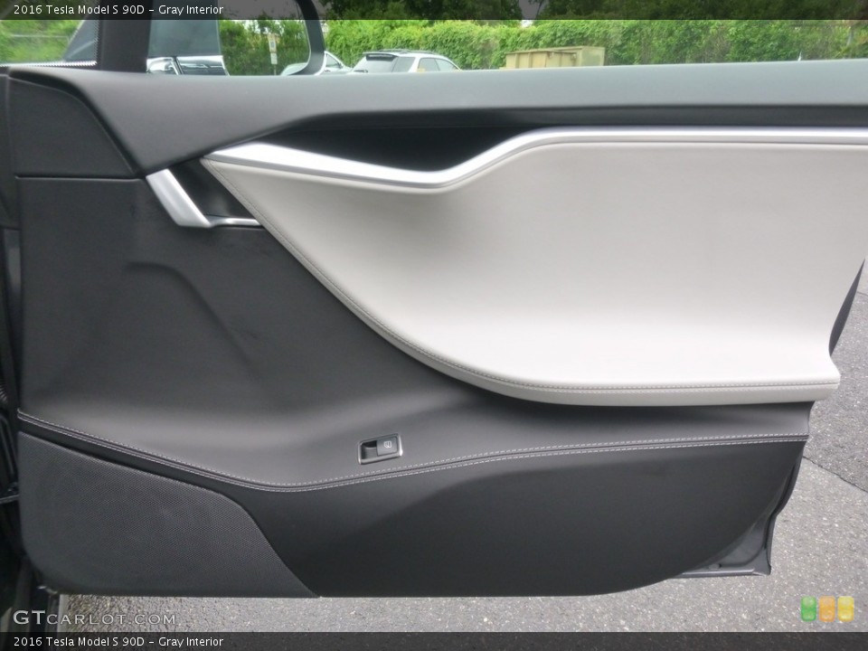Gray Interior Door Panel for the 2016 Tesla Model S 90D #127245250
