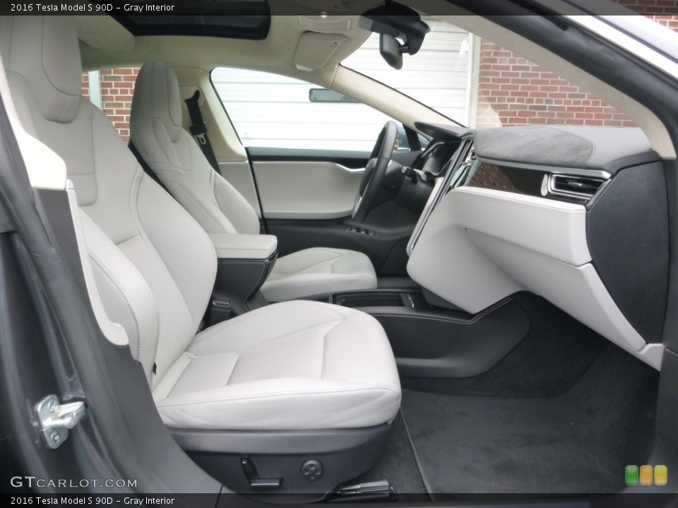Gray 2016 Tesla Model S Interiors