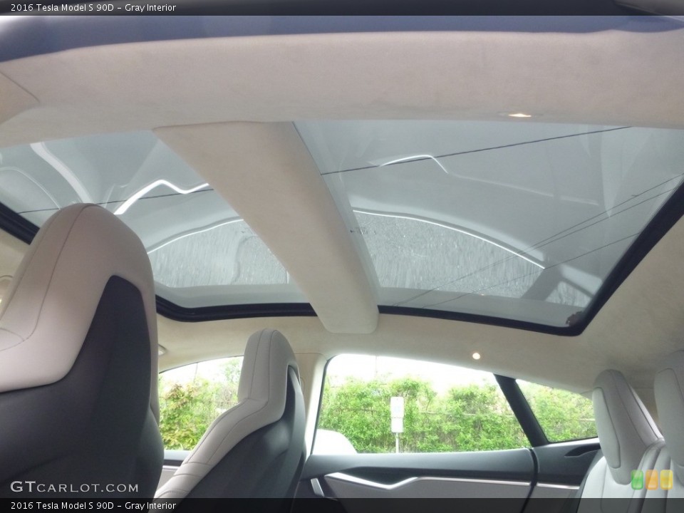 Gray Interior Sunroof for the 2016 Tesla Model S 90D #127245376
