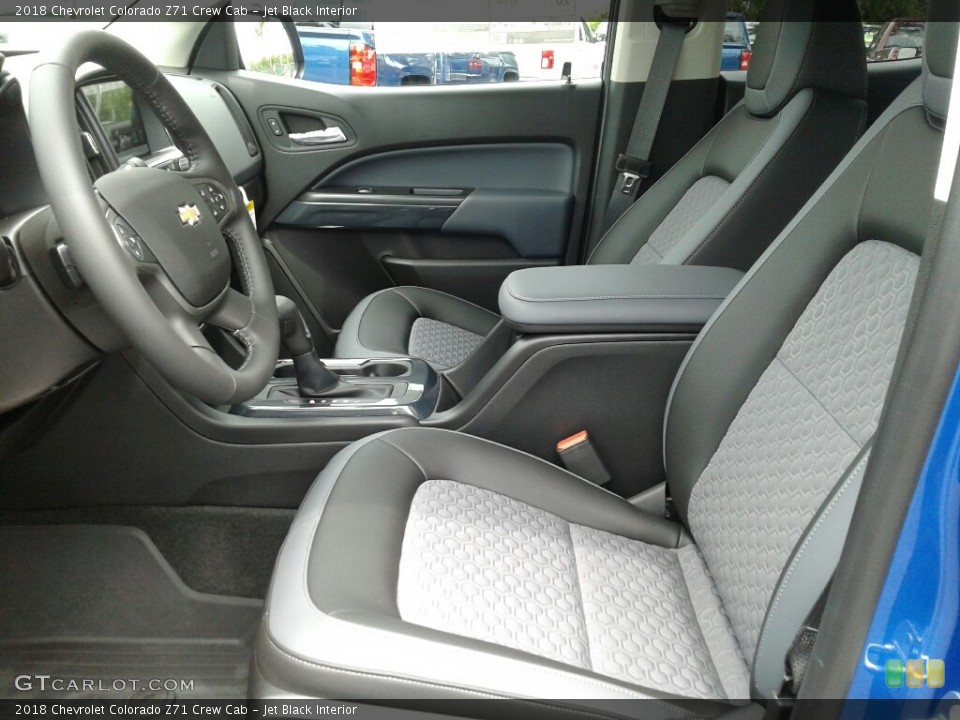 Jet Black Interior Front Seat for the 2018 Chevrolet Colorado Z71 Crew Cab #127249705