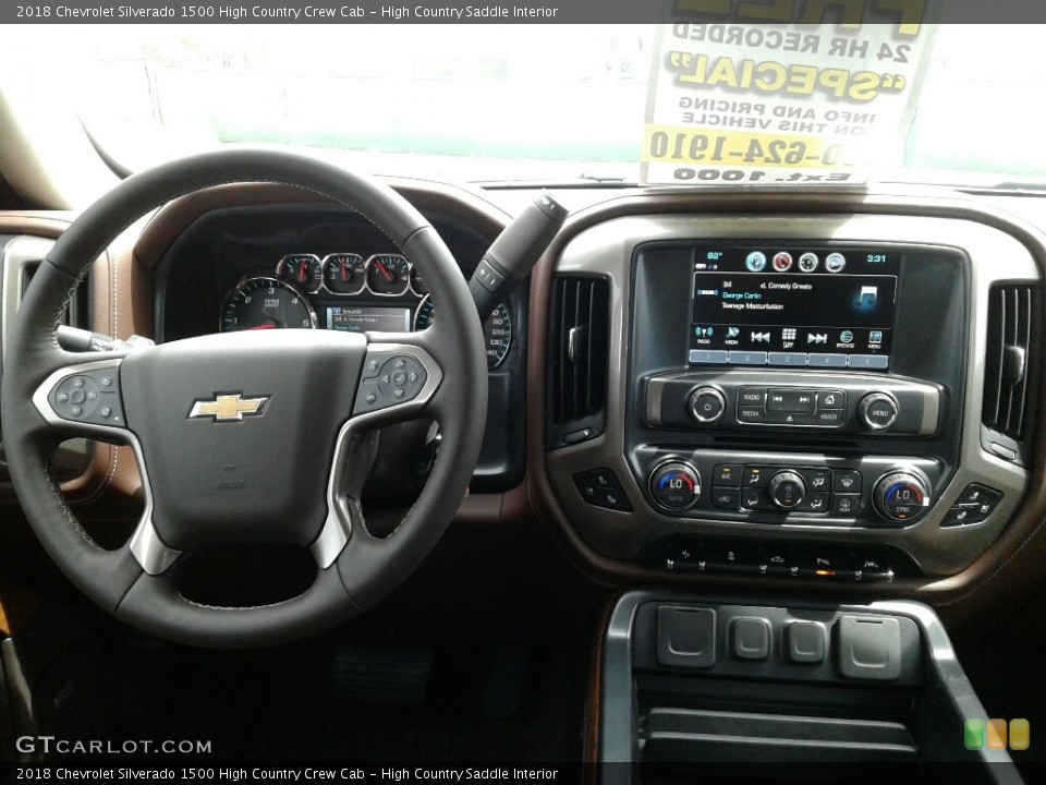 High Country Saddle Interior Controls for the 2018 Chevrolet Silverado 1500 High Country Crew Cab #127250710