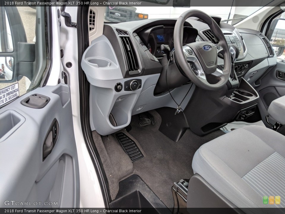 Charcoal Black Interior Dashboard for the 2018 Ford Transit Passenger Wagon XLT 350 HR Long #127254456