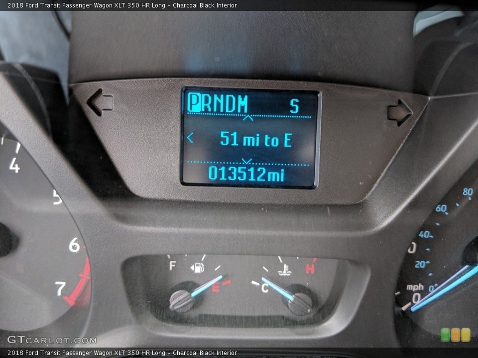 Charcoal Black Interior Gauges for the 2018 Ford Transit Passenger Wagon XLT 350 HR Long #127254612