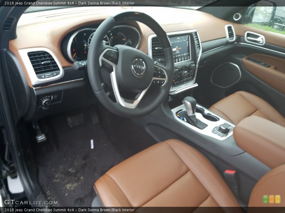 Dark Sienna Brown/Black Interior Photo for the 2018 Jeep Grand Cherokee Summit 4x4 #127254864