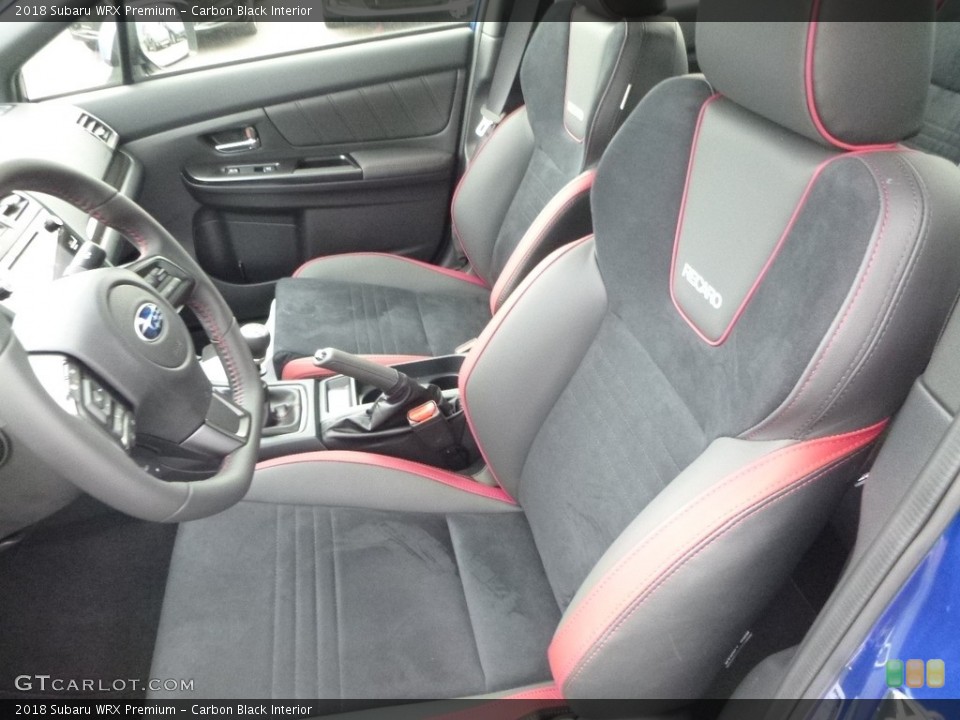 Carbon Black Interior Front Seat for the 2018 Subaru WRX Premium #127255101