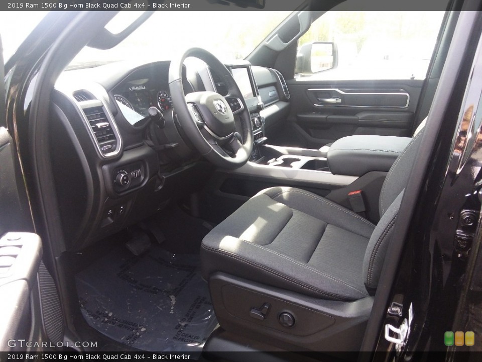 Black Interior Photo for the 2019 Ram 1500 Big Horn Black Quad Cab 4x4 #127256376