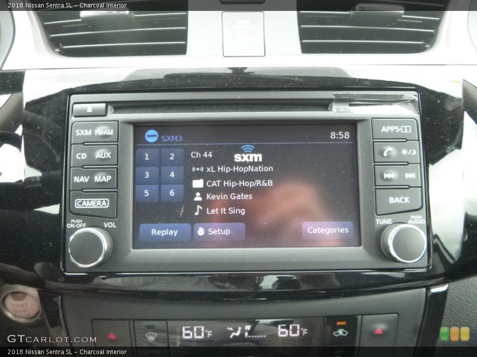 Charcoal Interior Controls for the 2018 Nissan Sentra SL #127264998