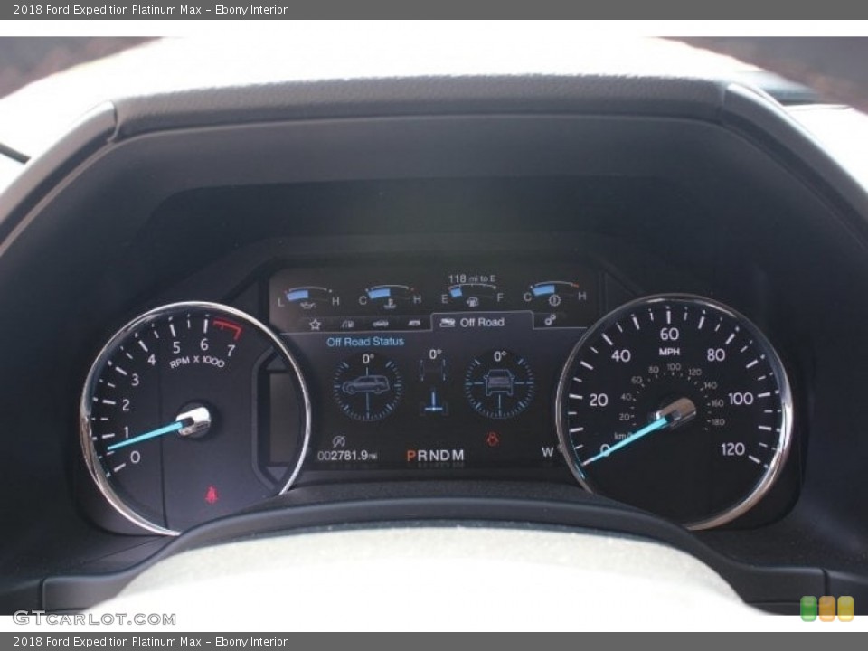 Ebony Interior Gauges for the 2018 Ford Expedition Platinum Max #127267155