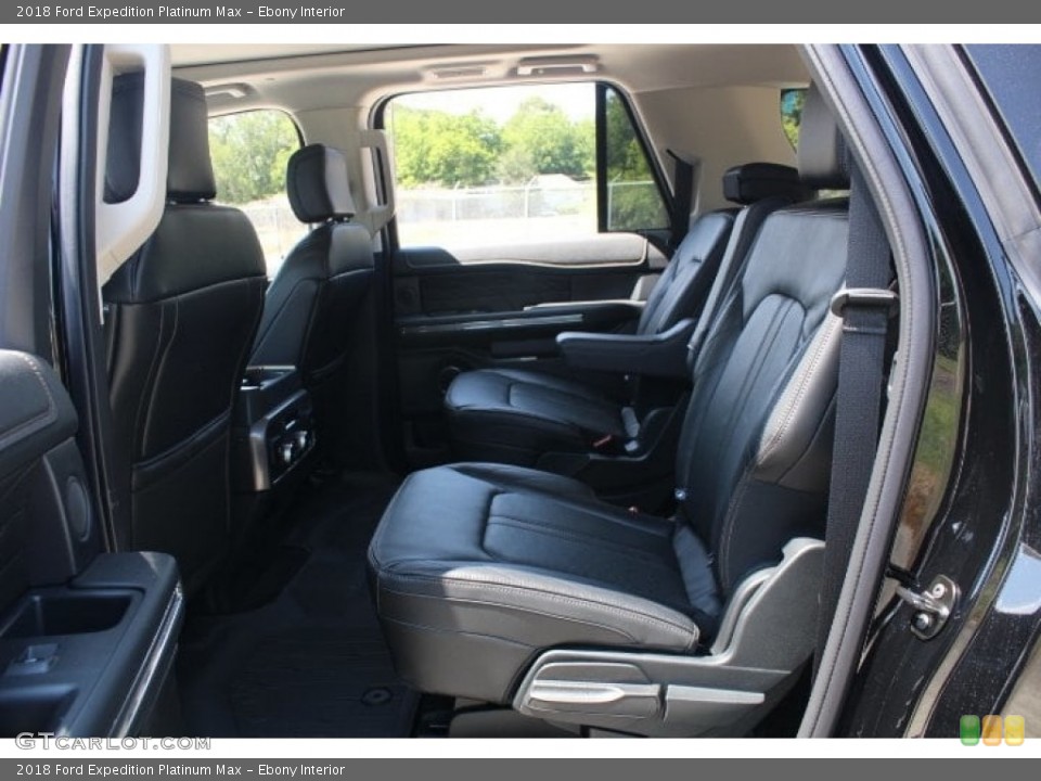 Ebony Interior Rear Seat for the 2018 Ford Expedition Platinum Max #127267203