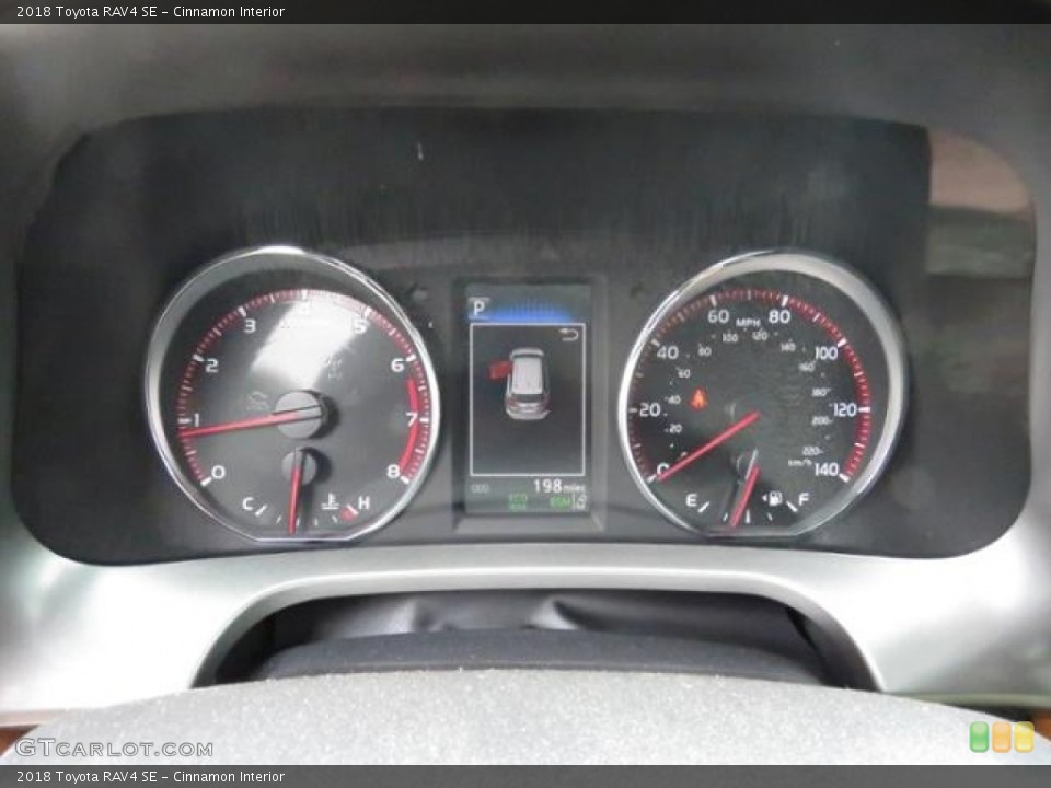 Cinnamon Interior Gauges for the 2018 Toyota RAV4 SE #127275278