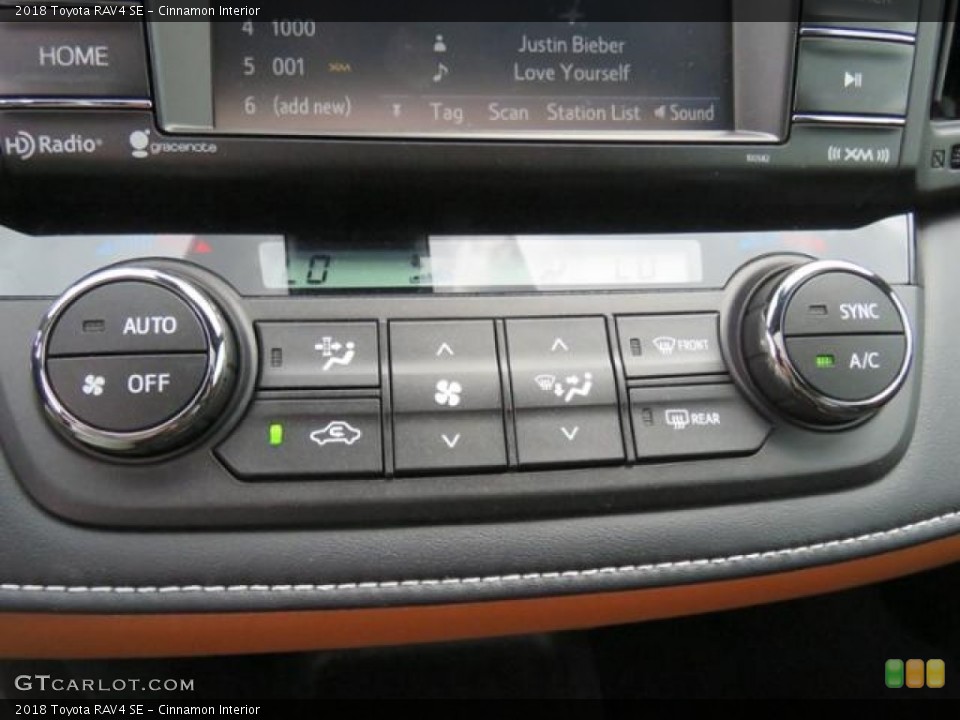 Cinnamon Interior Controls for the 2018 Toyota RAV4 SE #127275299
