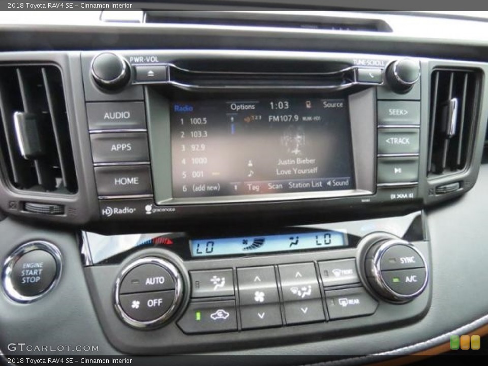 Cinnamon Interior Controls for the 2018 Toyota RAV4 SE #127275309