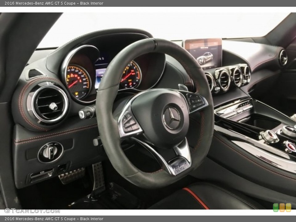 Black Interior Steering Wheel for the 2016 Mercedes-Benz AMG GT S Coupe #127278127