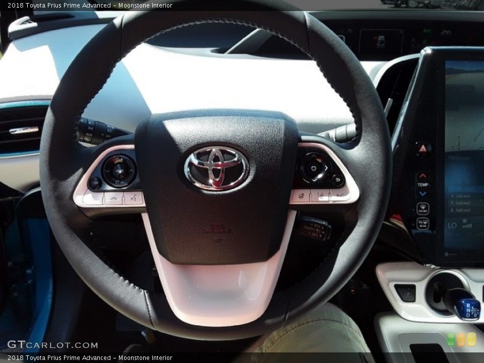Moonstone Interior Steering Wheel for the 2018 Toyota Prius Prime Advanced #127302890