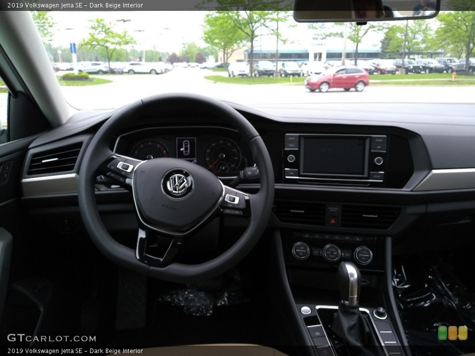 Dark Beige Interior Dashboard for the 2019 Volkswagen Jetta SE #127317545