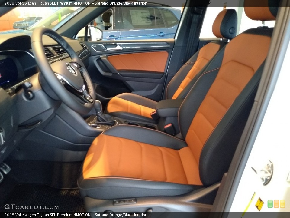 Safrano Orange/Black Interior Photo for the 2018 Volkswagen Tiguan SEL Premium 4MOTION #127318154